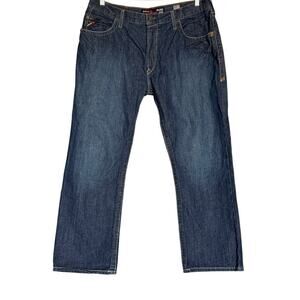 Ariat FR M4 Relaxed Boot Jean Men’s 38x30 Dark Wash Work Jeans EUC